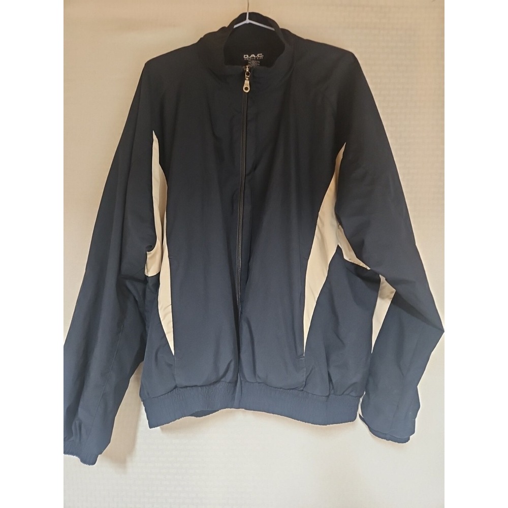 D.A.C Athletic Club, Jacket, Xl, Blue, White Accents, Zipper Pockets. Vintage‎